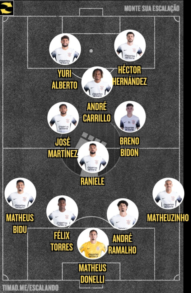 Time para ter�a-feira