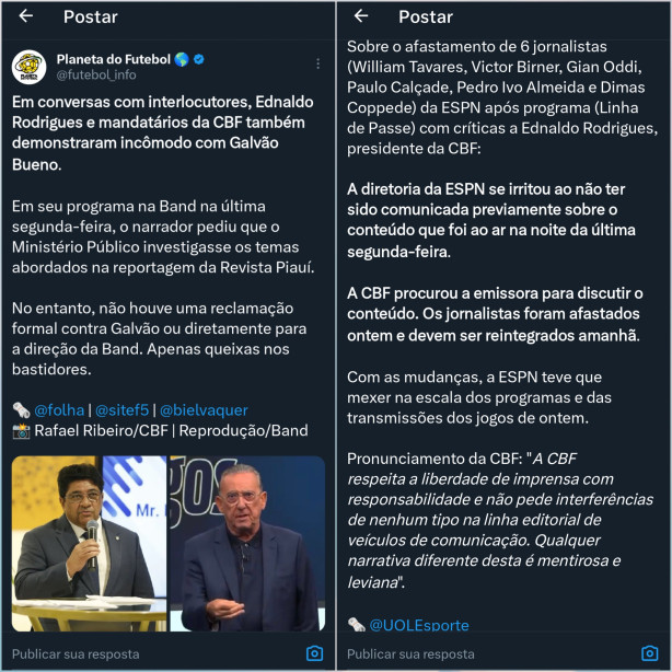 Ednaldo Rodrigues (Presidente da CBF) toma atitude de ditador