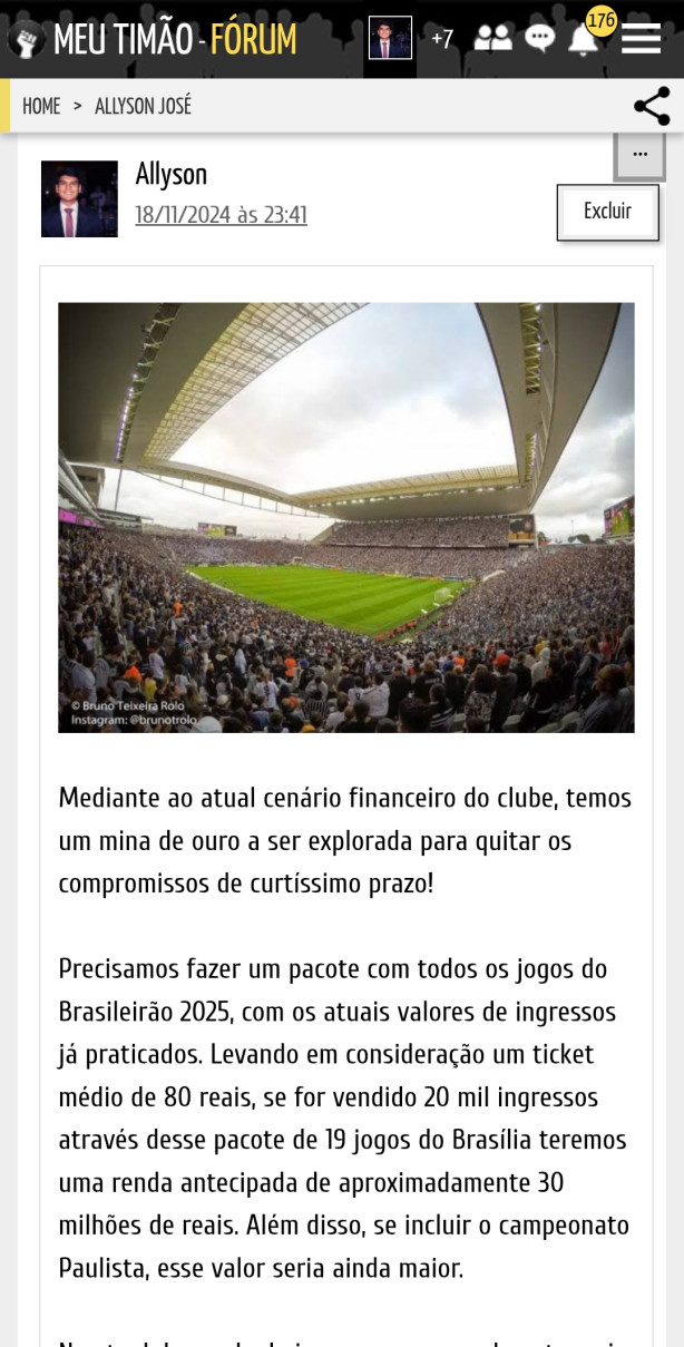 [DEBATE] Pacote de ingressos 2025. Corinthians deveria seguir esse caminho?