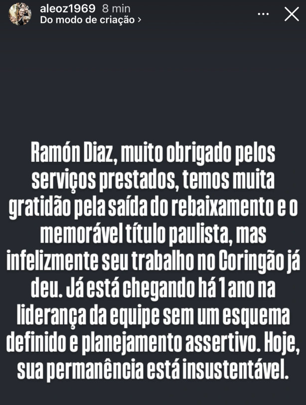 A ltima P de cal em Ramon Diaz!