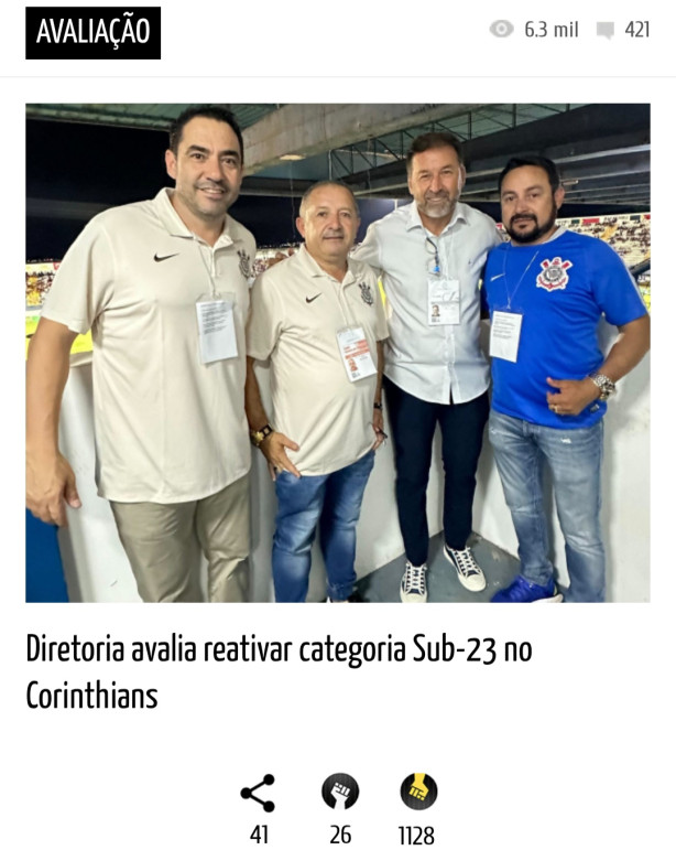 Especialista explica por que da insistncia da Criao do Sub-23