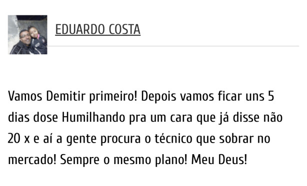 Eu no te disse! Eu no te disse!