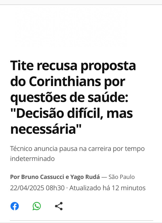 Tite deixando de ser �dolo!?