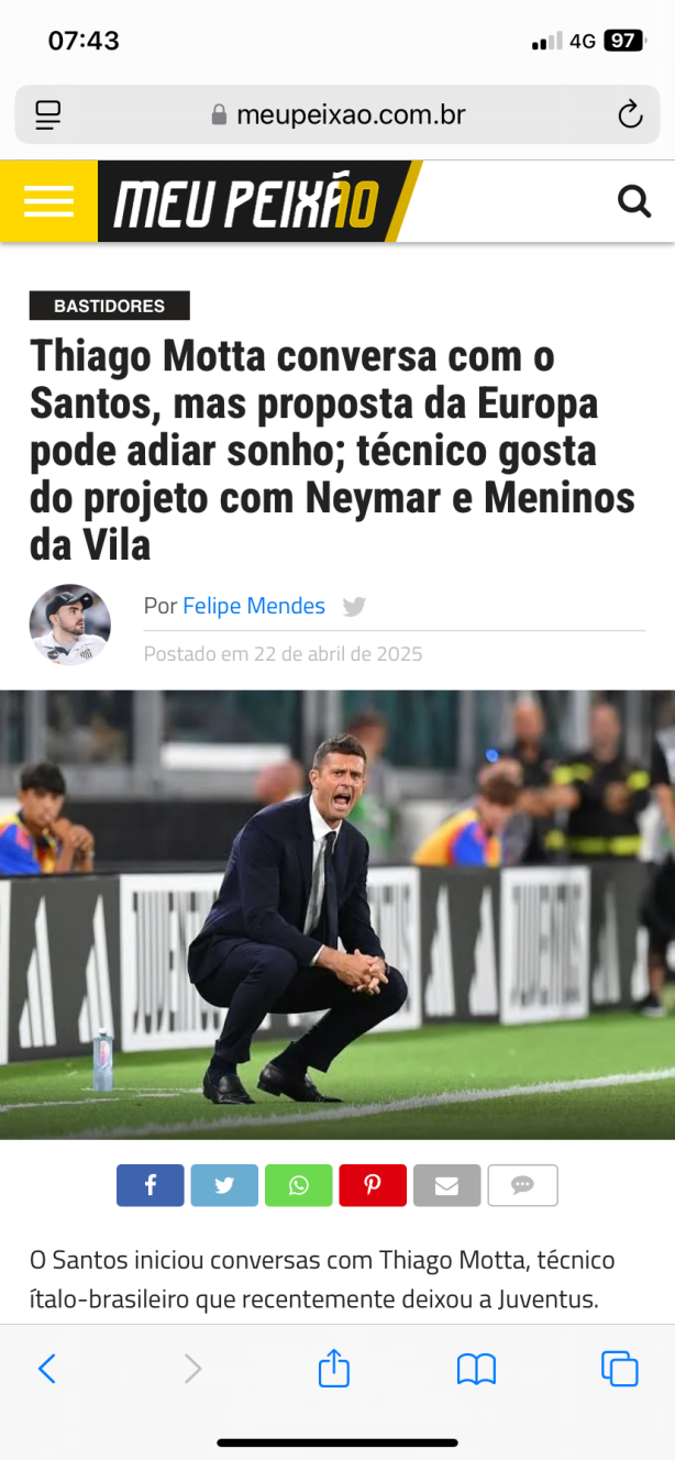 Thiago Motta aceita vir ao Brasil