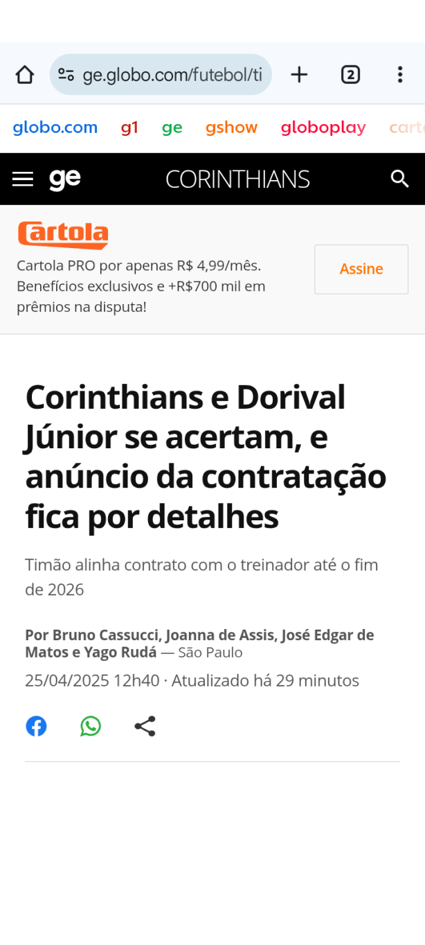 Dorival no bando de louco...