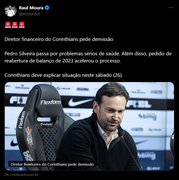 Pedro Silveira caiu fora