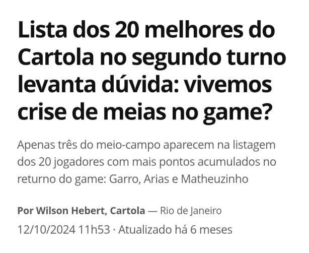 O Garro n�o pode ficar doente.