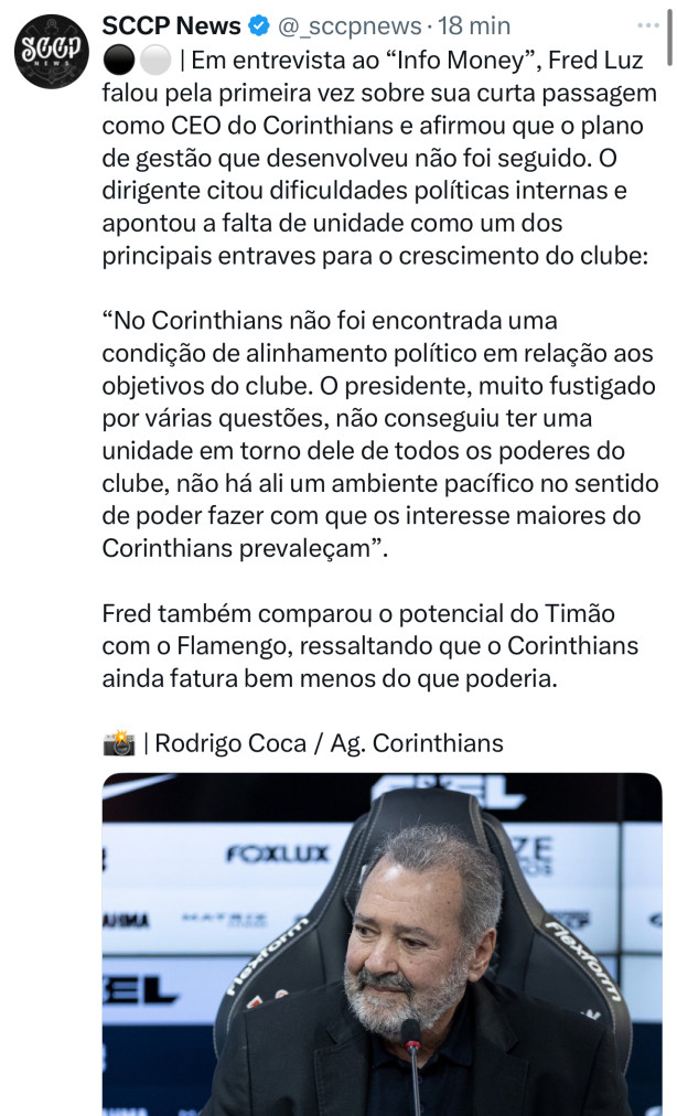 �ltimo que sair apaga a luz : quest�o de tempo para o clube quebrar
