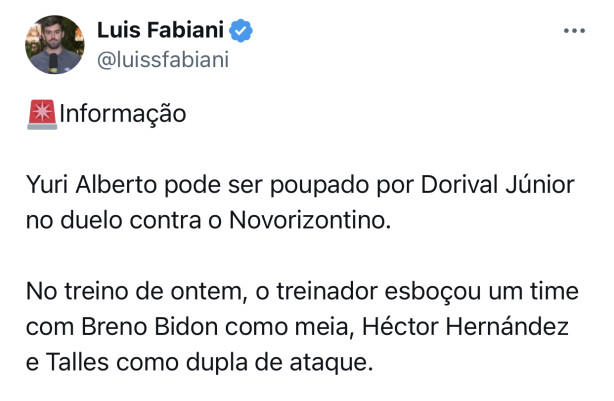 Dorival j� come�ou com suas magias