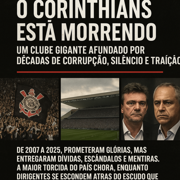 O Corinthians est morrendo: um clube gigante afundado por dcadas de corrupo, silncio e traio