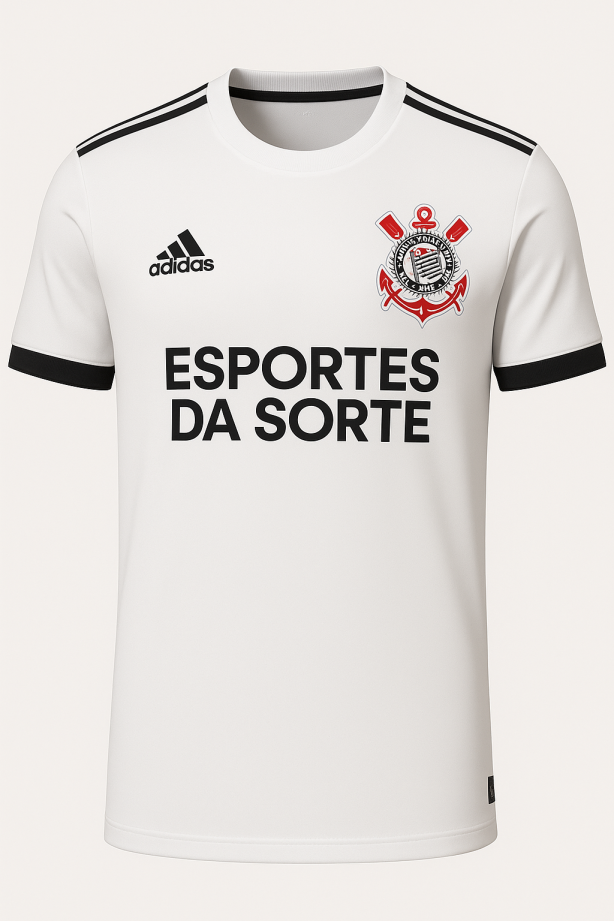 Veja como ficaria a camisa do Corinthians patrocinado pela adidas