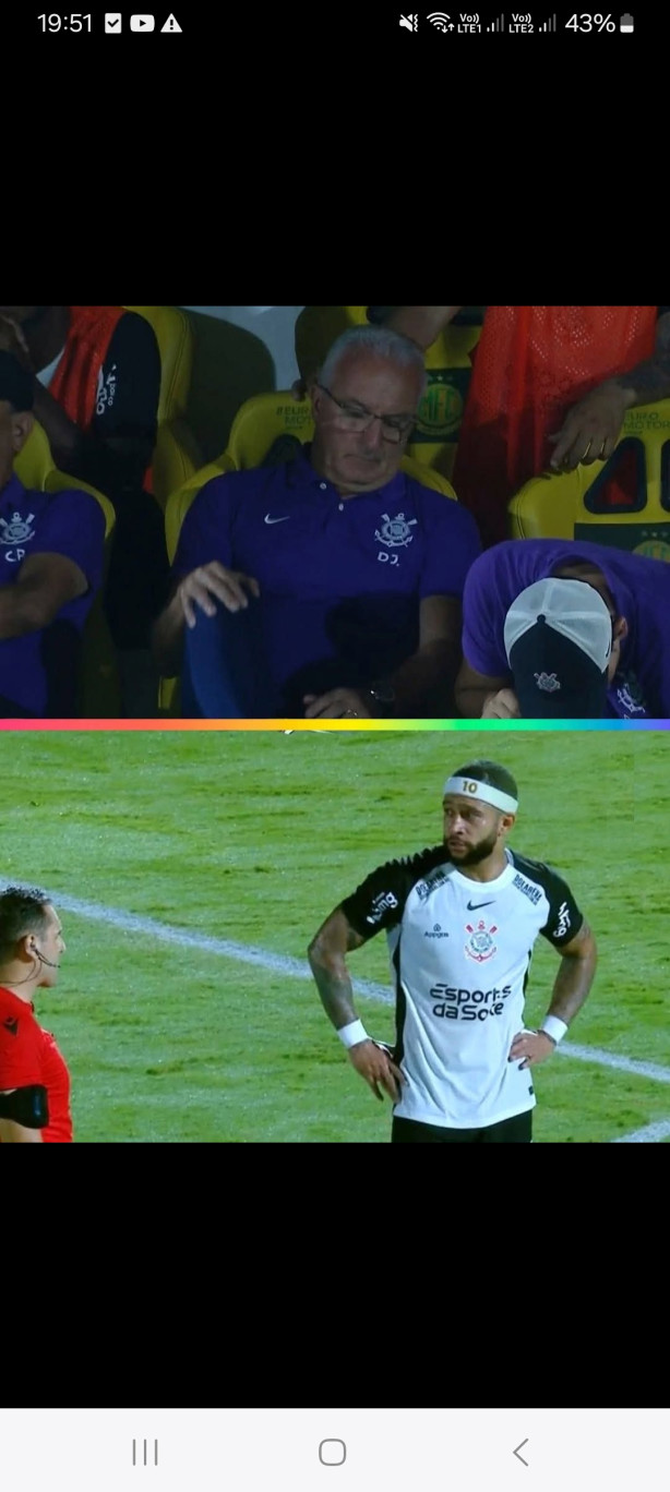 A cara do Dorival depois da cavadinha do Memphis no pnalti...