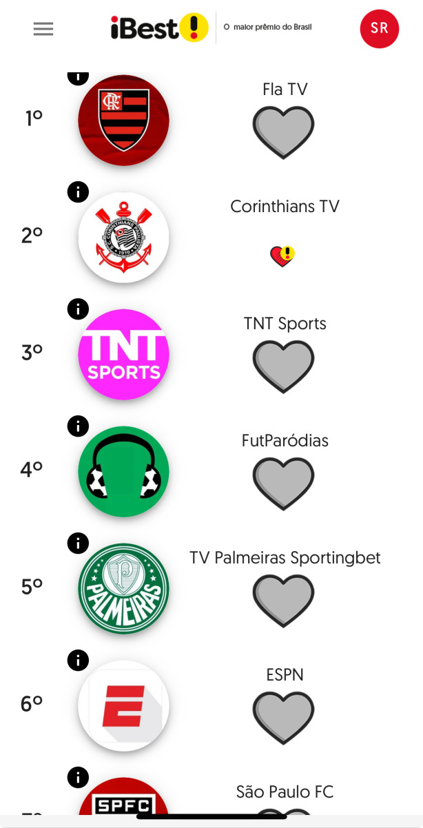iBest! Vamos dar uma for�a a TV Corinthians.
