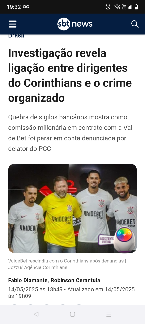 Matria do SBT News mostra relao dos dirigentes do Corinthians com o crime organizado
