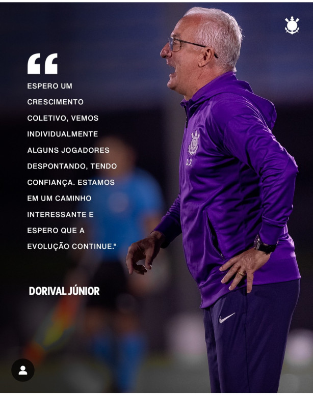 Dorival Jr. Sobre o Corinthians.