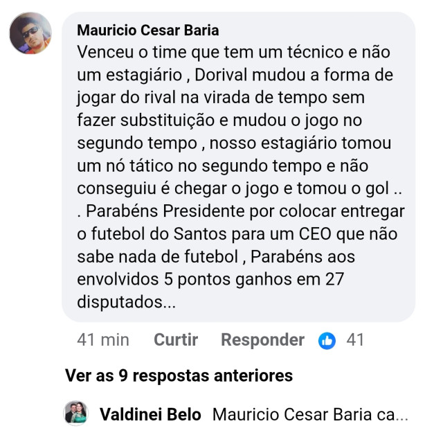 O que os rivais pensam do Dorival