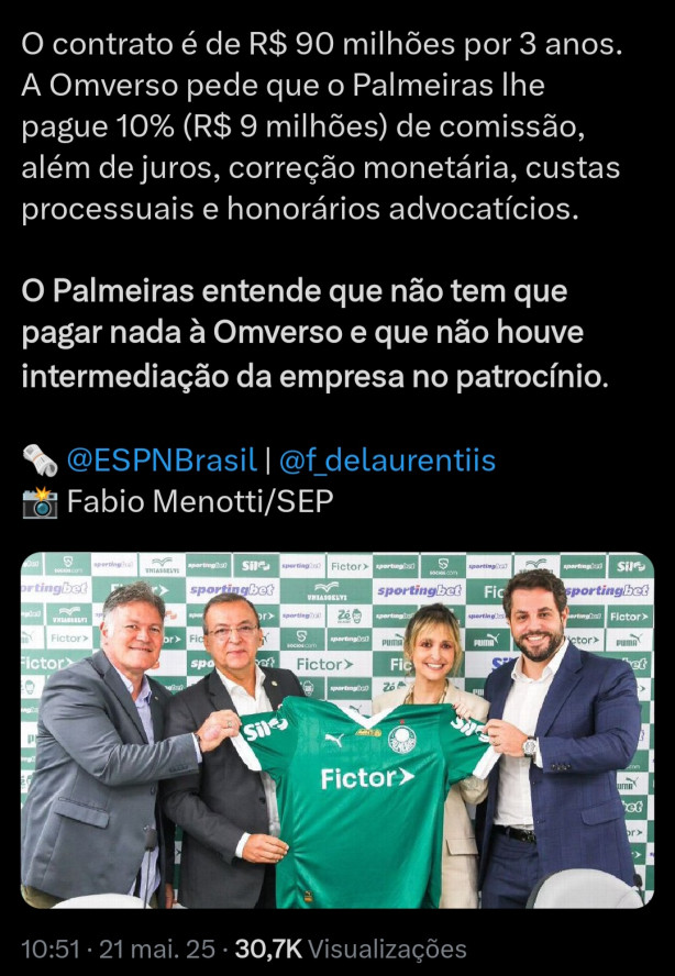 Porcada vendeu o espao das costas do uniforme por 30 milhes!
