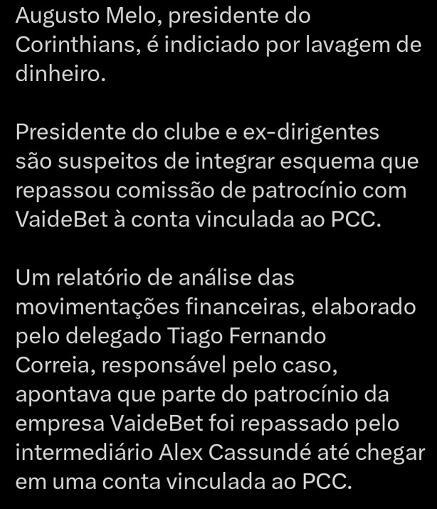 O cara passava o dinheiro para o PCC kkk