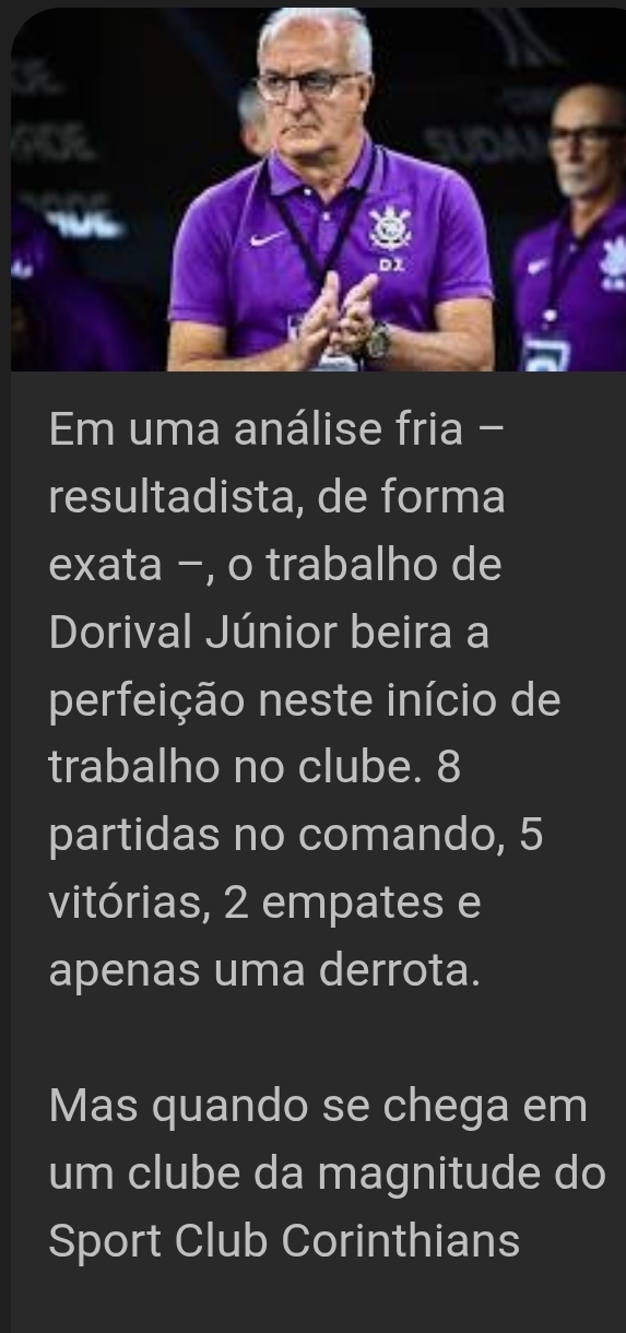 Esse time pode mais