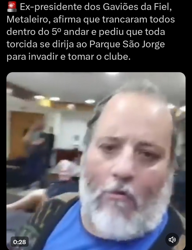 Est�o invadindo o parque S�o jorge pra tomar o clube