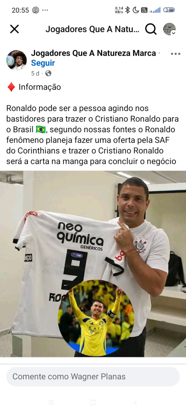 Para quem quer SAF, olha a� um dos envolvidos, detalhe, ele tamb�m quer o Andr�s comandando.