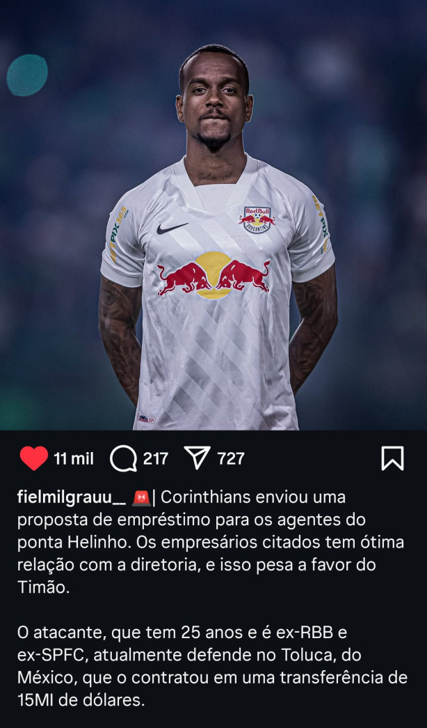 Helinho no Corinthians