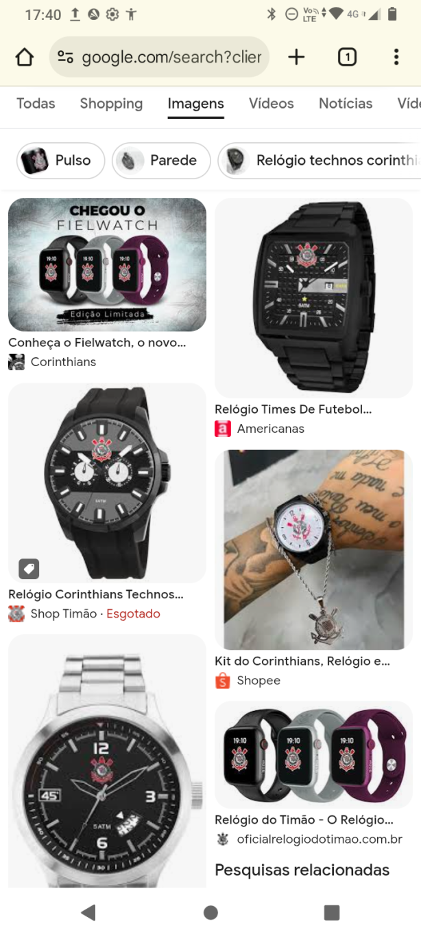 rel�gio Corinthians