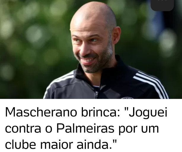 Mascherano, em entrevista para o PVC...