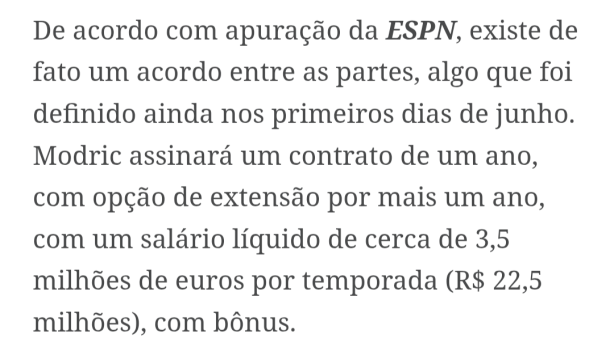 Modric ou Coronado?