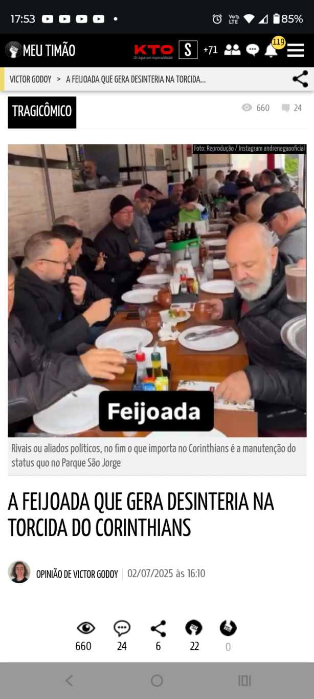 Feijoadinha dos grandes conselheiros