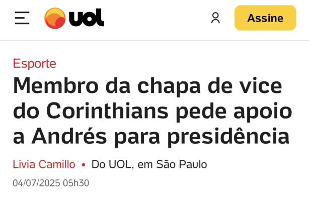 Esses tipo de not�cia acabam com minhas esperan�as