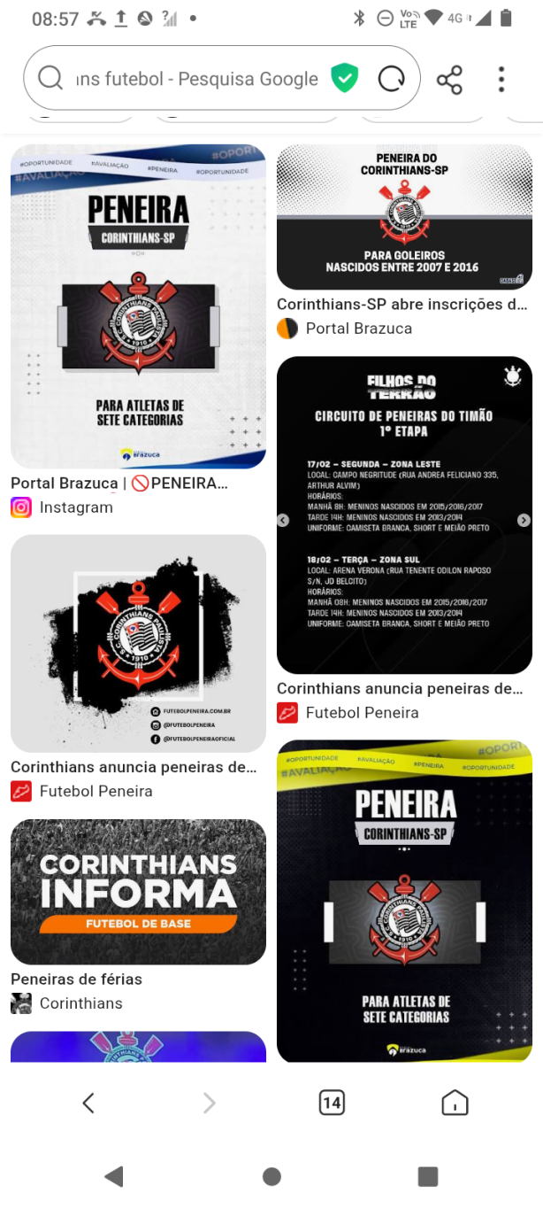 peneira Corinthians