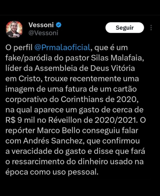 O vessoni n�o gostou que falou do amigo dele!