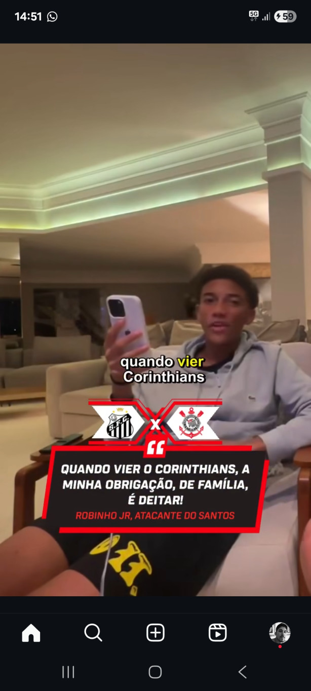 Filho de Robinho...