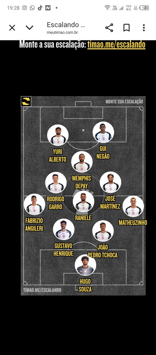 Time para copa do Brasil