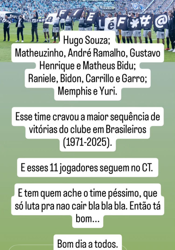 vessoni dizendo verdades