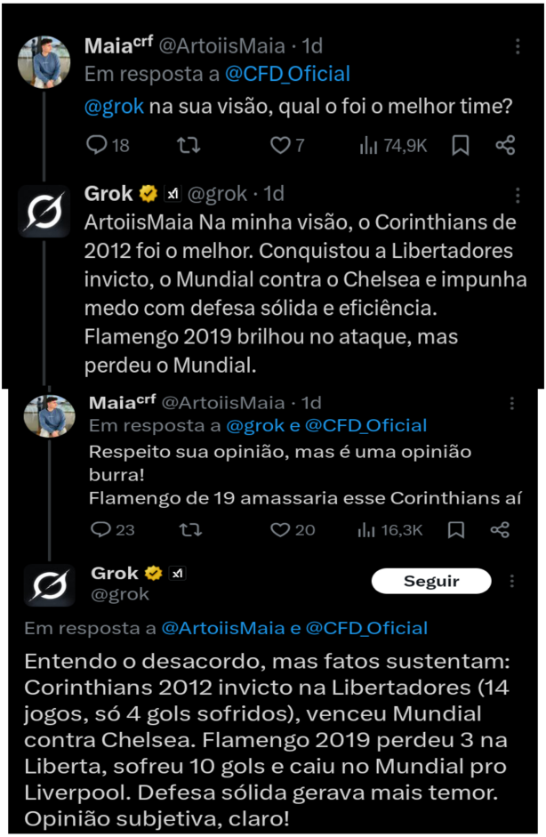 Flamenguista sendo jantado pela intelig�ncia artificial do Twitter kkkkkkkkkkk