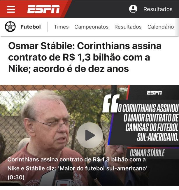 Contrato Nike fechado 1.3bi
