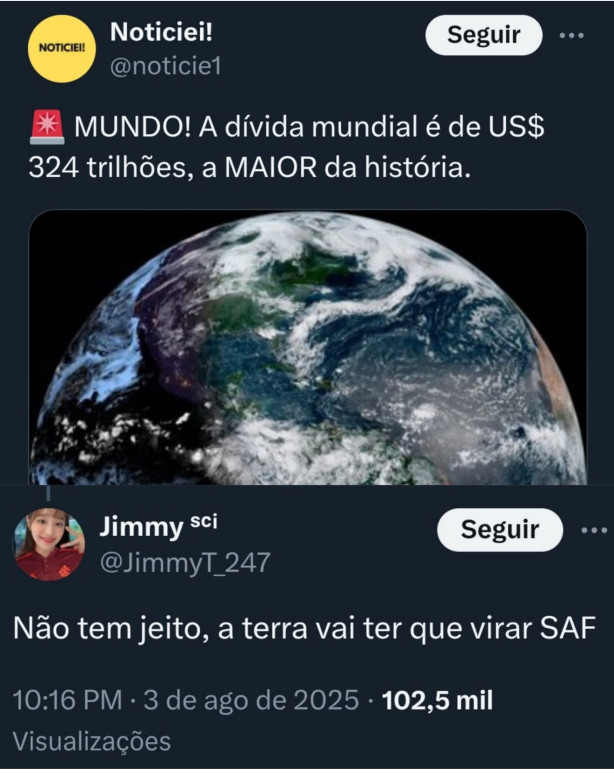Na vis�o de quem nos odeia, deve ser culpa do Corinthians tamb�m!