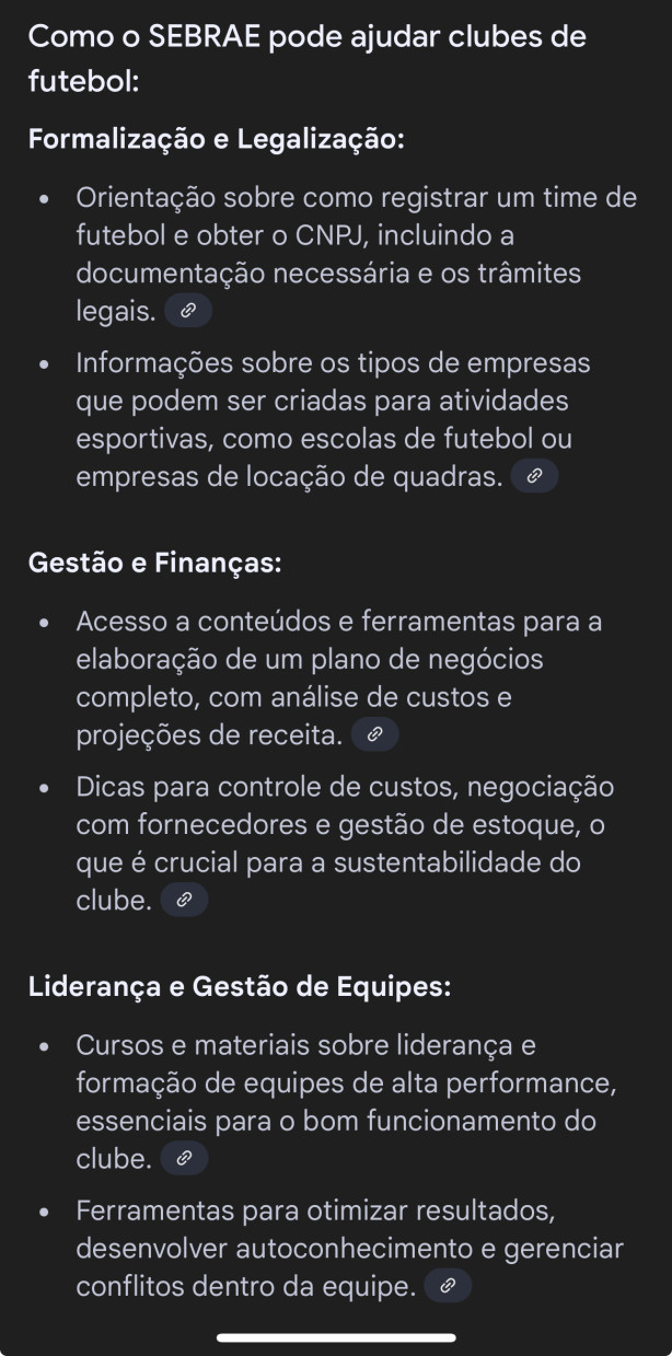 SEBRAE, chega mais