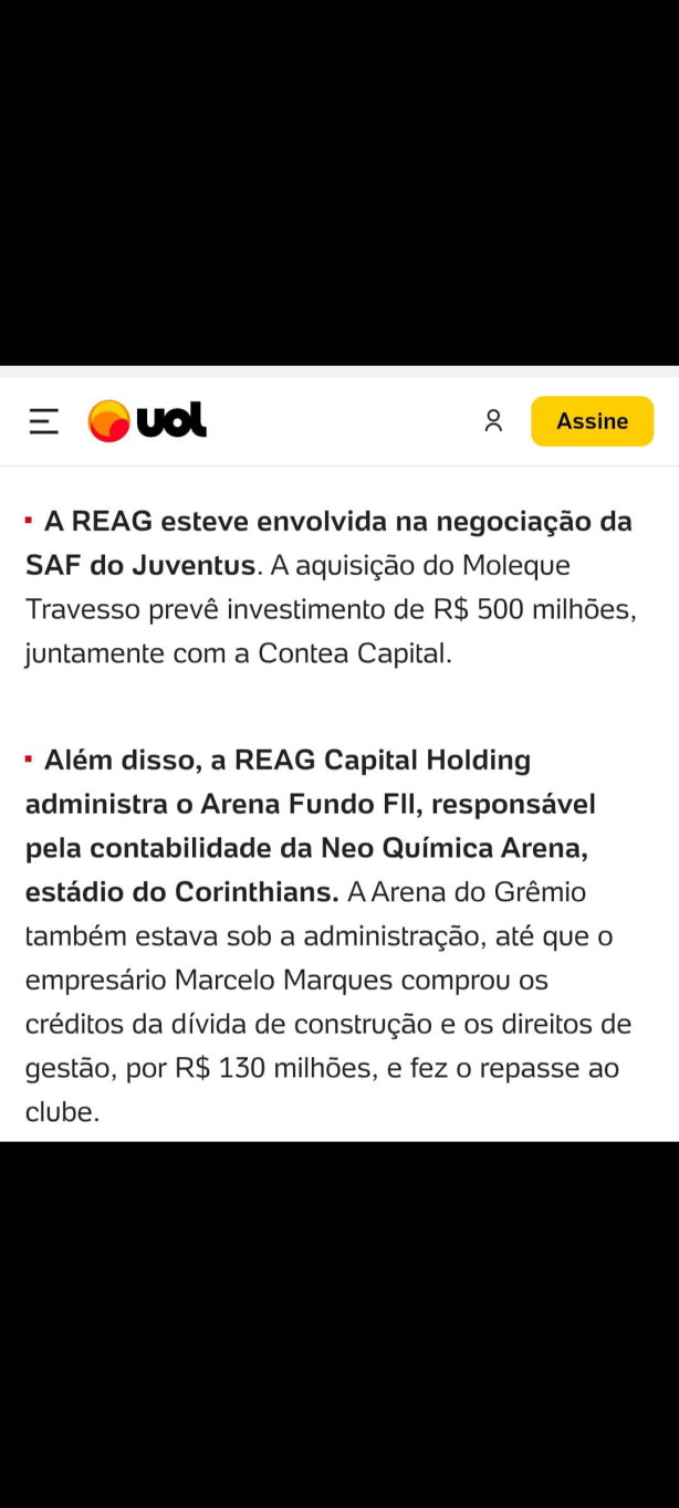 Olha quem ajuda na contabilidade da arena