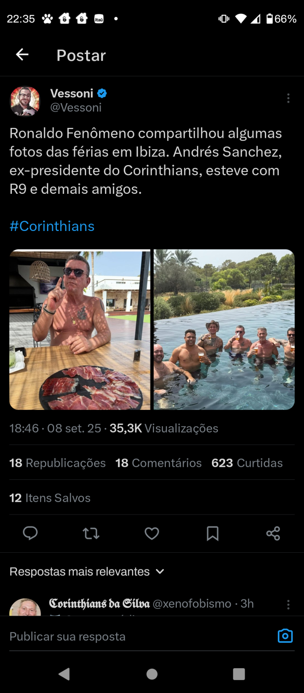 Ronaldo e Andr�s viajando junto