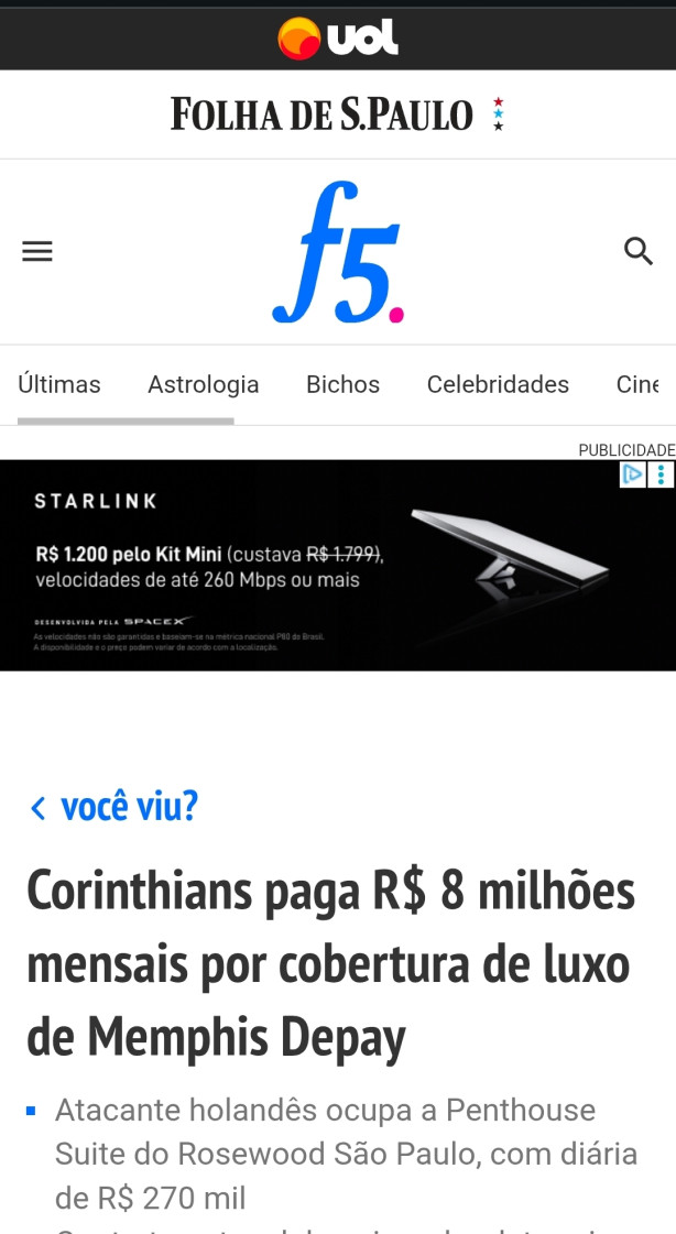 Muita grana sem retorno.