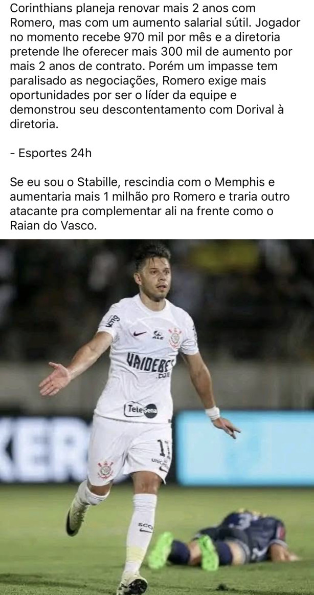 Angel Romero renova��o de contrato