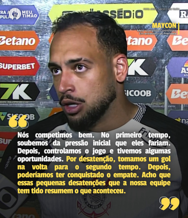 Entrevista do Maycon na sa�da de campo � um disparate