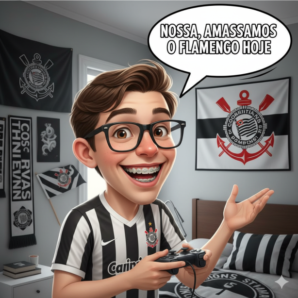 Olhe essa imagem da New Fiel feita por IA
