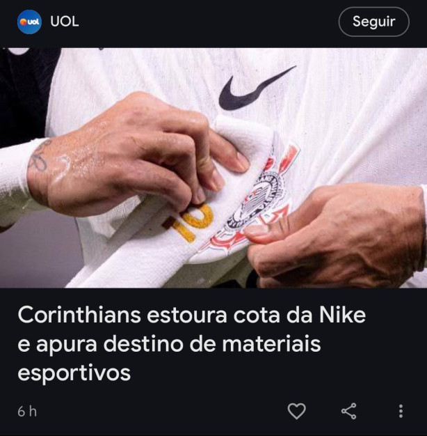 Dias sem que uma sujeira no Corinthians venha a tona: