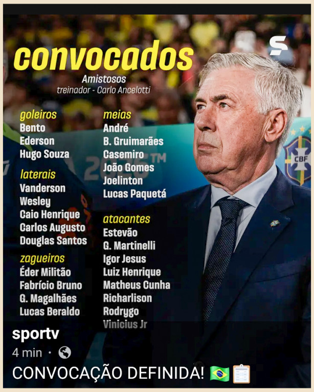 Convoca��o da Sele��o!