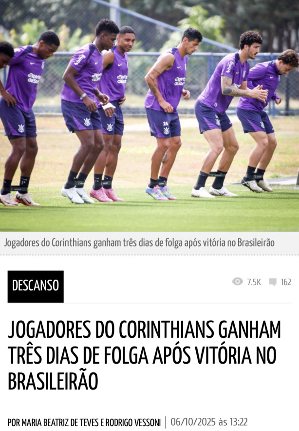 Corinthians virou spa