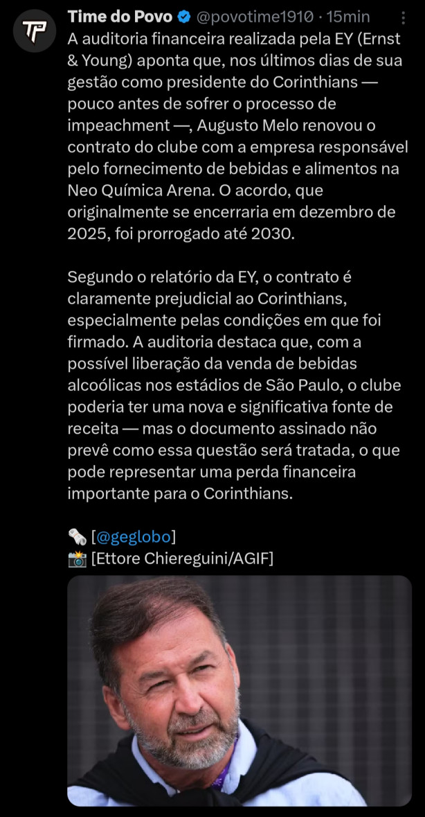 Mais um "PRESENTINHO" do Augusto Melo para a Fi�l Torcida.